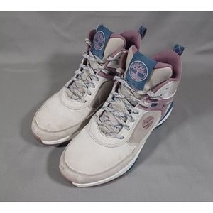 Timberland Boots Womens 7.5 Field Trekker Mid Gray Purple Blue ReBOTL
